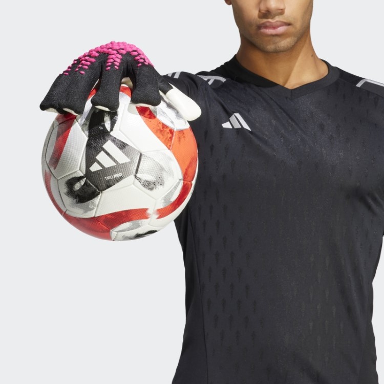 Luvas De Goleiro Adidas Predator Pro Fingersave Pretas