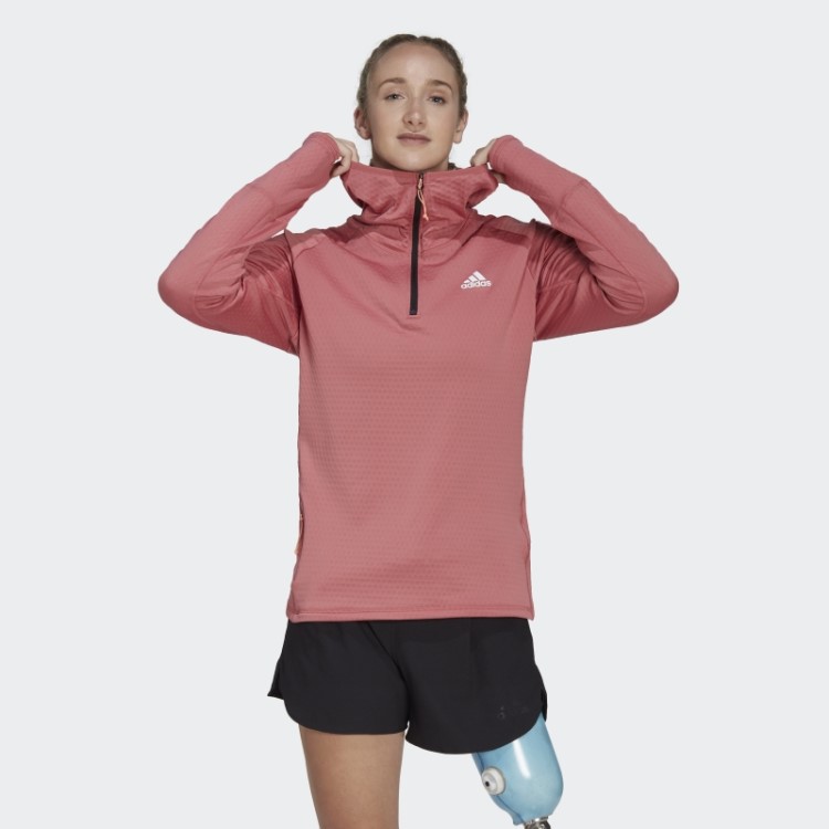 Moletom Vermelho Adidas X-city Com Capuz Manga Longa