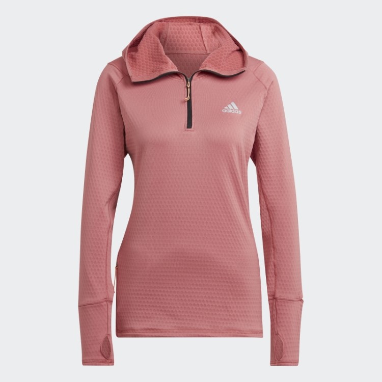 Moletom Vermelho Adidas X-city Com Capuz Manga Longa