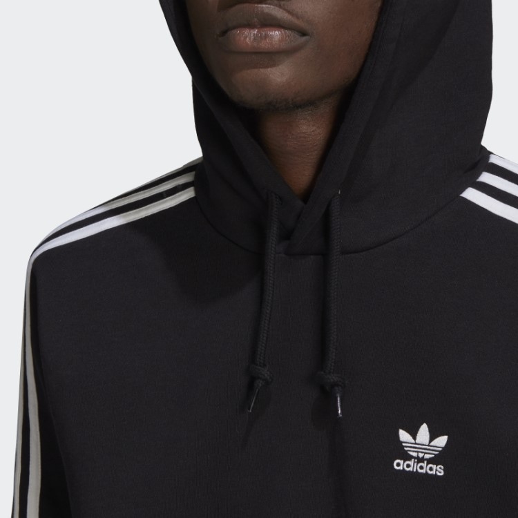 Moletom Preto Adidas Adicolor Classics Com As Três Listras
