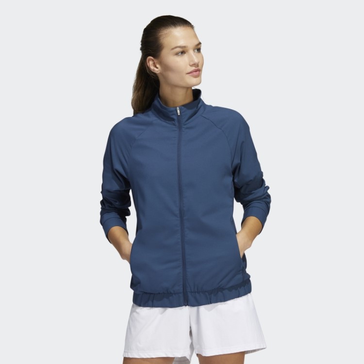Jaqueta Adidas Essentials Azul Marinho Com Zíper