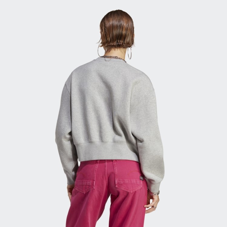 Moletom Cinza Médio Adidas Adicolor Essentials Crew