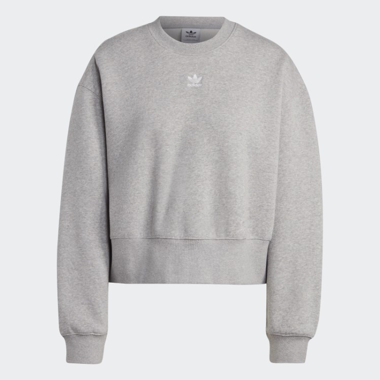 Moletom Cinza Médio Adidas Adicolor Essentials Crew