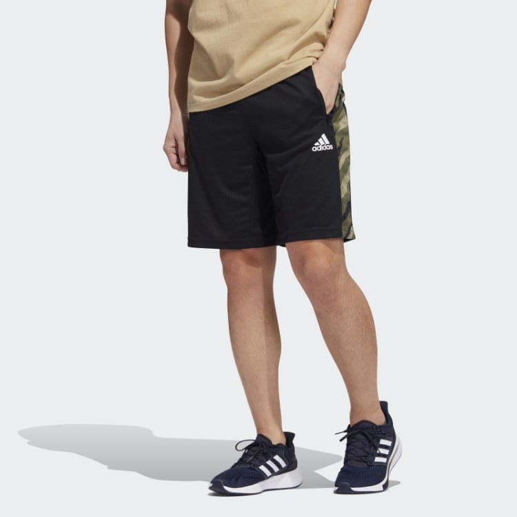 Bermuda Esportiva Preta Aeroready Feelstrong Camuflada Adidas