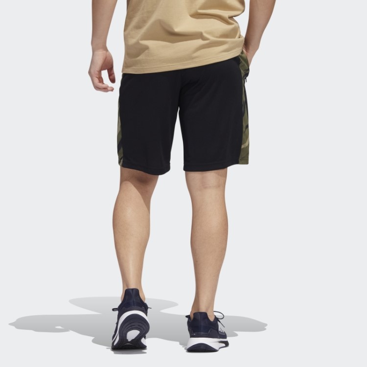 Bermuda Esportiva Preta Aeroready Feelstrong Camuflada Adidas
