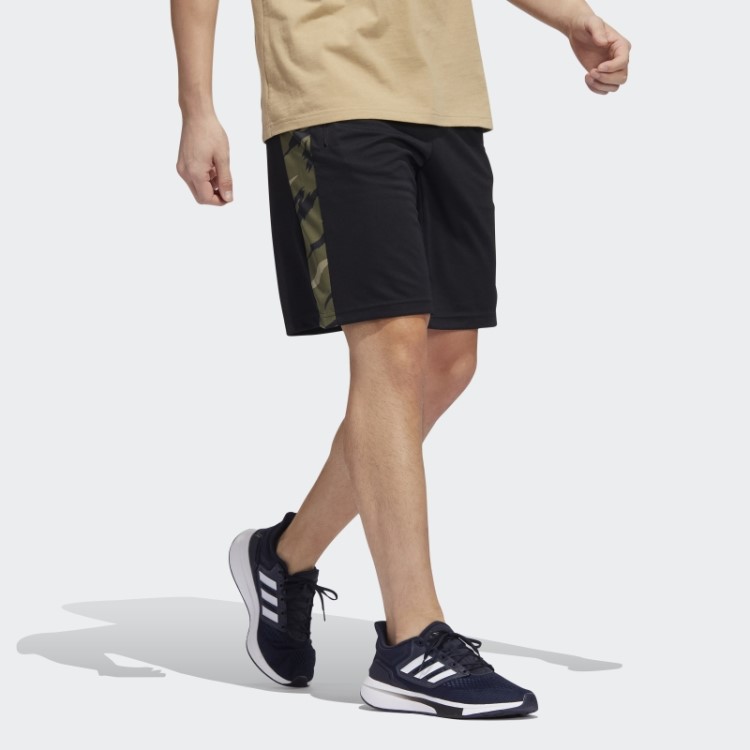 Bermuda Esportiva Preta Aeroready Feelstrong Camuflada Adidas