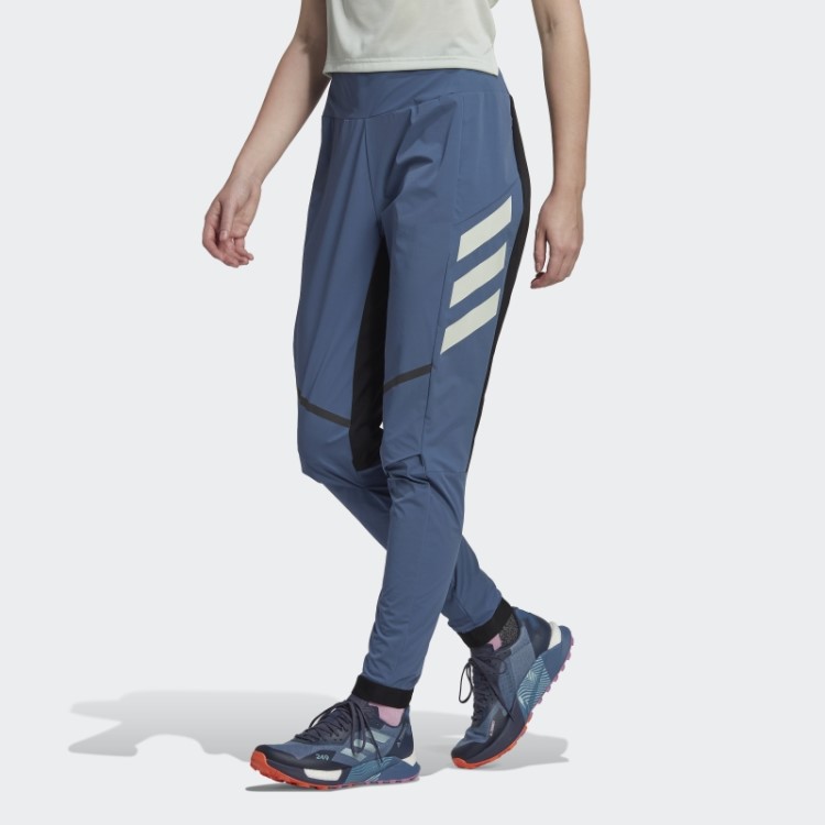 Calça De Corrida Em Trilha Híbrida Terrex Agravic Em Aço Adidas