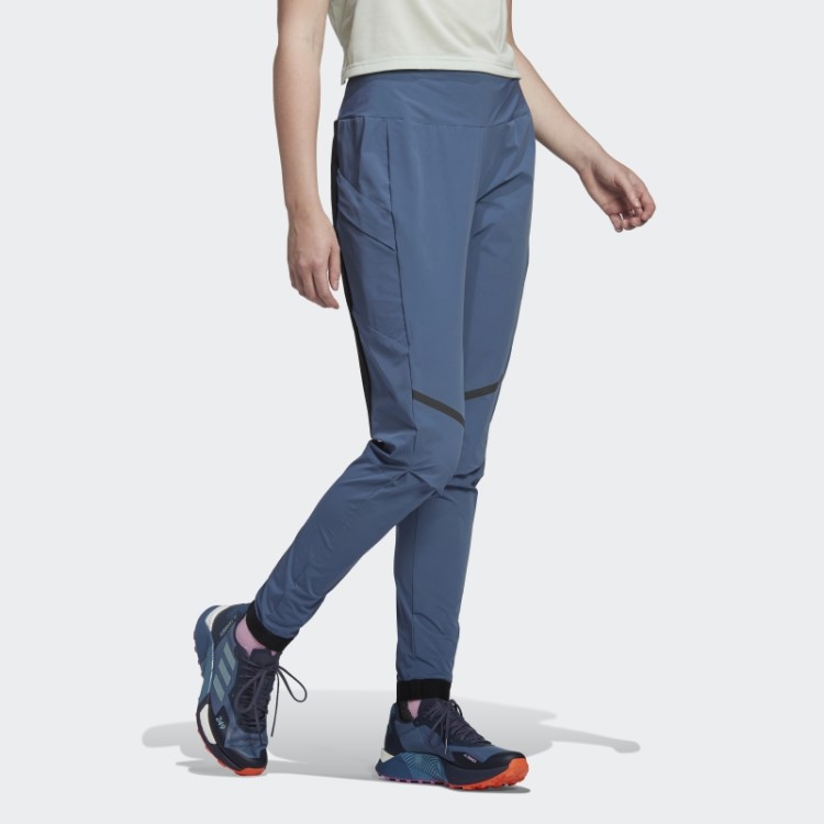 Calça De Corrida Em Trilha Híbrida Terrex Agravic Em Aço Adidas