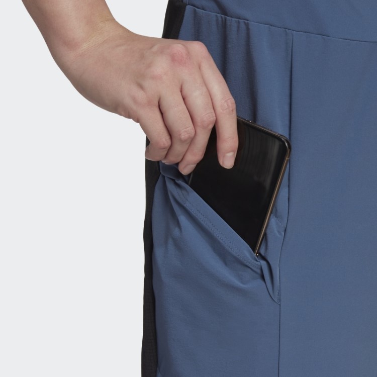 Calça De Corrida Em Trilha Híbrida Terrex Agravic Em Aço Adidas