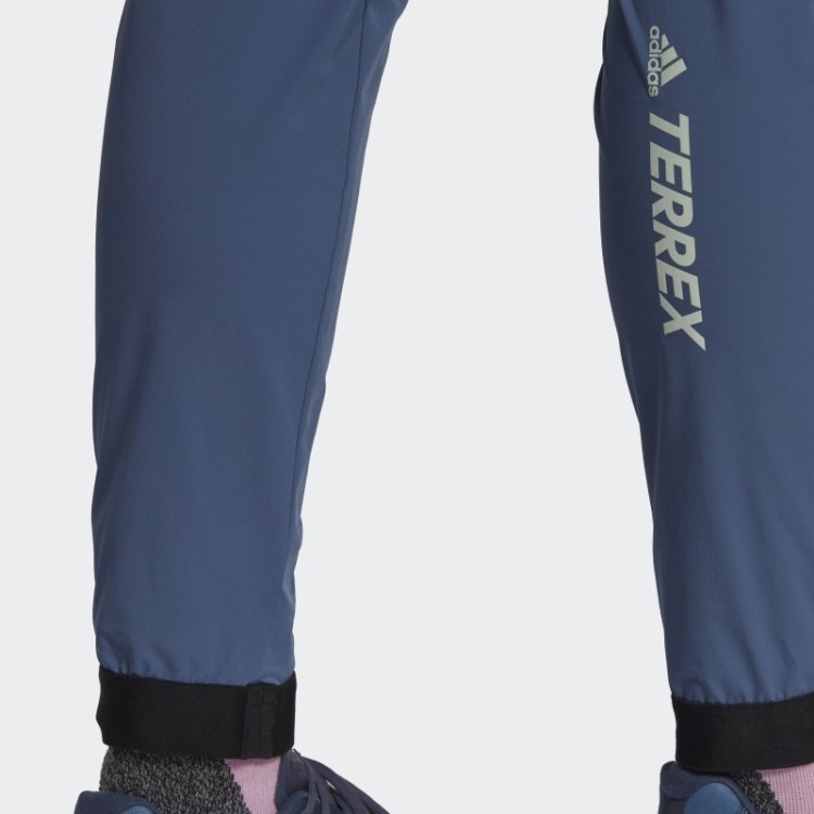 Calça De Corrida Em Trilha Híbrida Terrex Agravic Em Aço Adidas