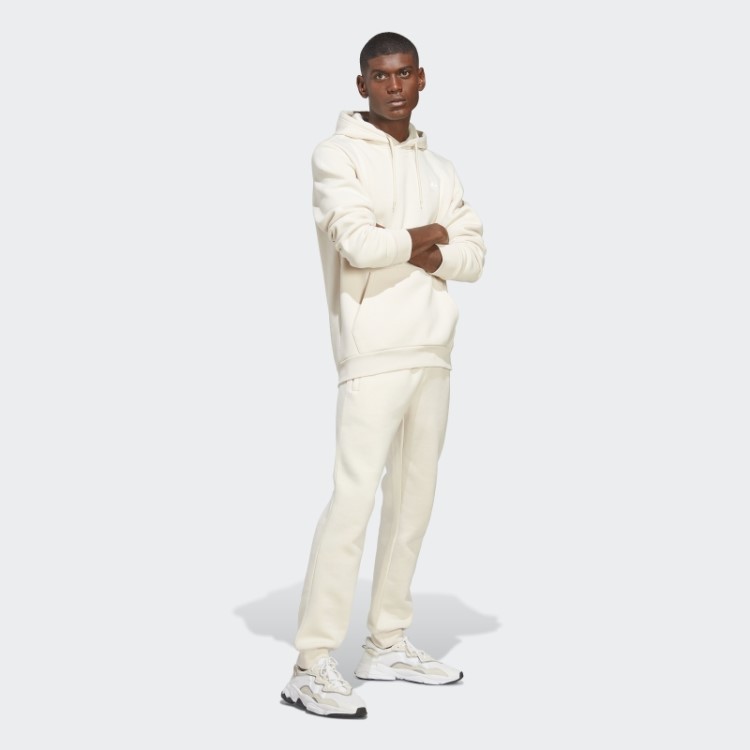 Moletom Branco Com Capuz Trefoil Adidas