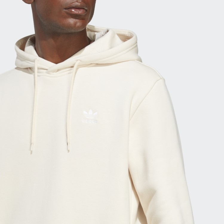 Moletom Branco Com Capuz Trefoil Adidas