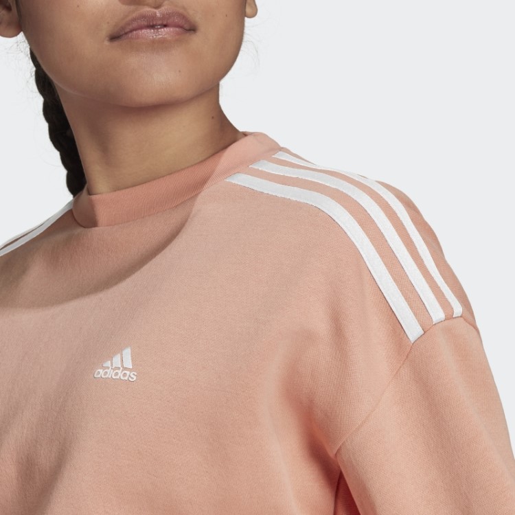 Moletom Hyperglam Crop Crew Adidas Ambient Blush