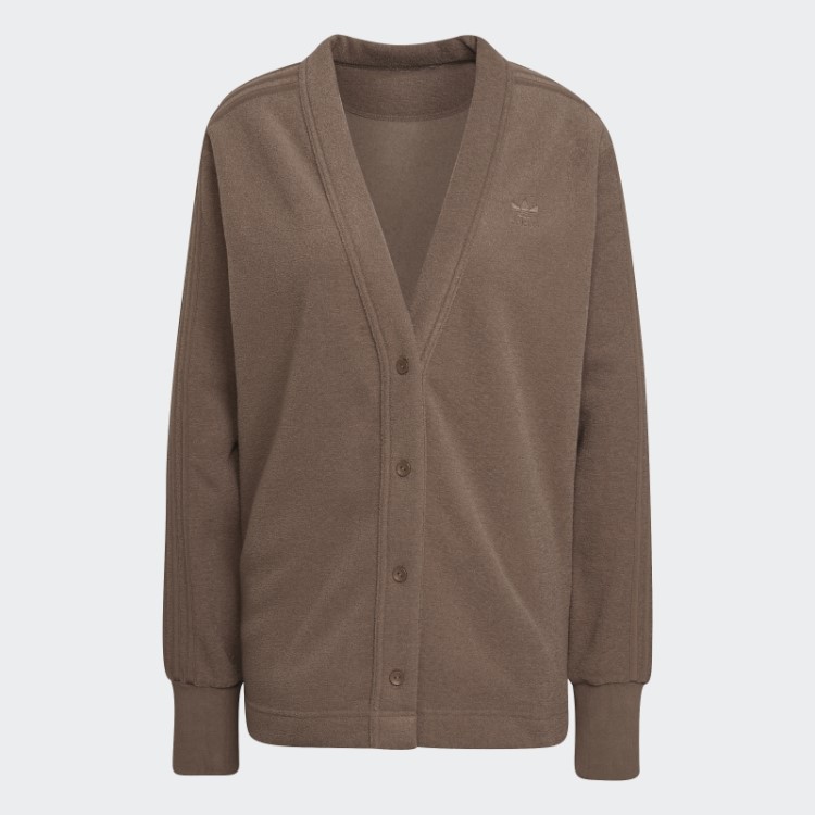 Cardigã Adidas Winterease Marrom