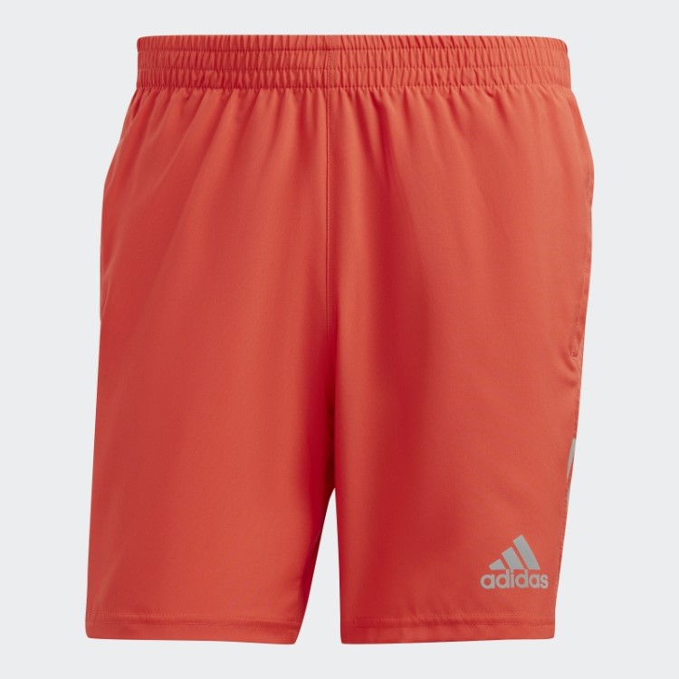 Possui O Calção De Corrida Vermelho Adidas