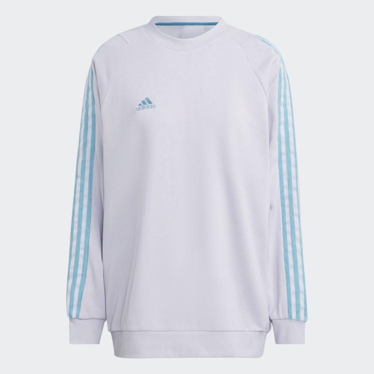 Moletom Tiro Com Gola Redonda (gênero Neutro) Adidas Silver Dawn