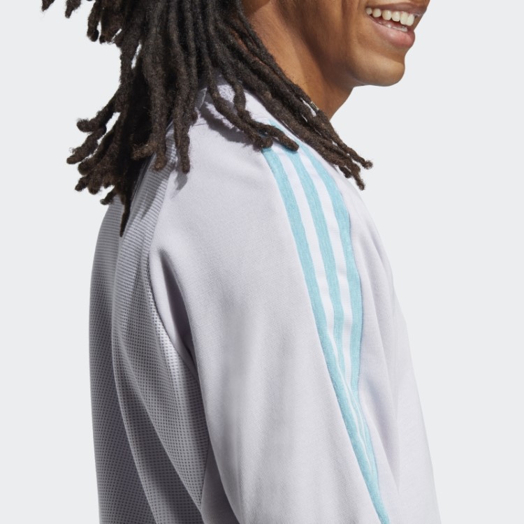 Moletom Tiro Com Gola Redonda (gênero Neutro) Adidas Silver Dawn