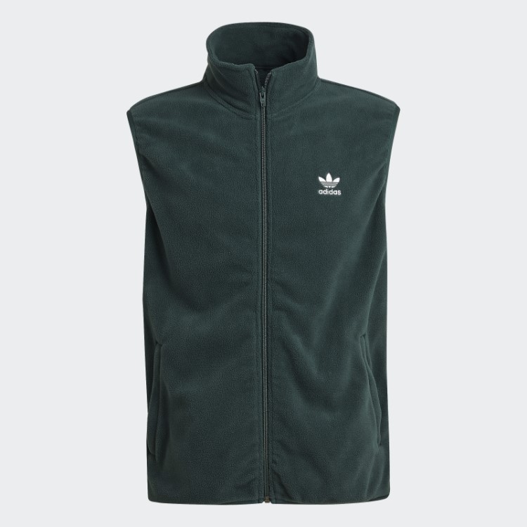 Colete De Lã Adicolor Verde Mineral Com As Três Listras Da Adidas