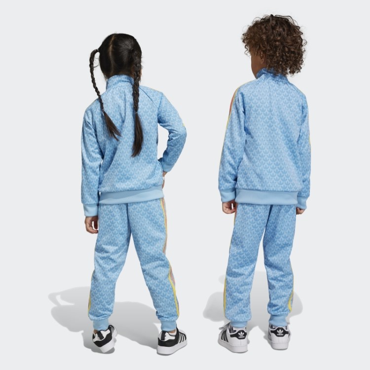 Agasalho Com Estampa De Monograma Azul Adidas