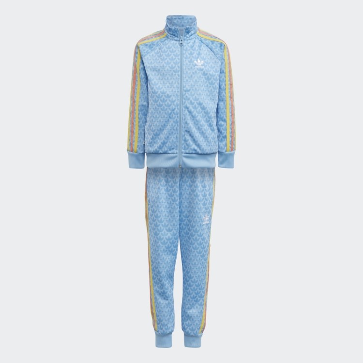 Agasalho Com Estampa De Monograma Azul Adidas