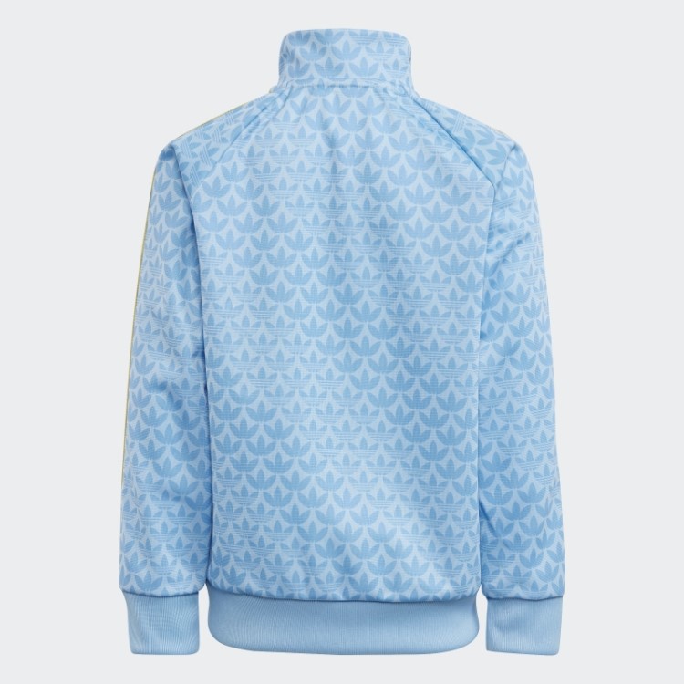 Agasalho Com Estampa De Monograma Azul Adidas
