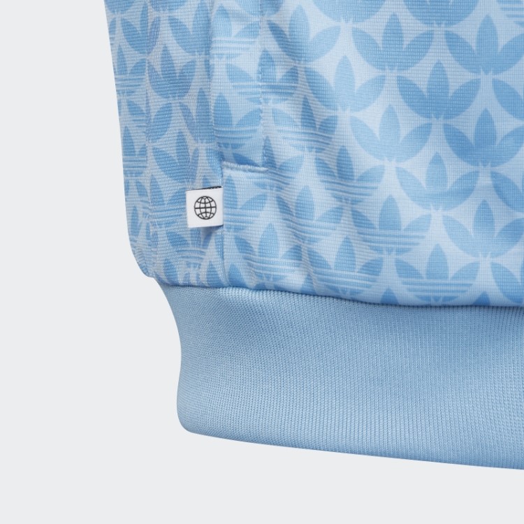 Agasalho Com Estampa De Monograma Azul Adidas