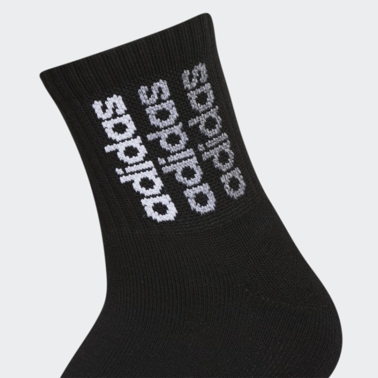 Meias Pretas Wmspt Step 2 3pk High Quarter Adidas Fashion