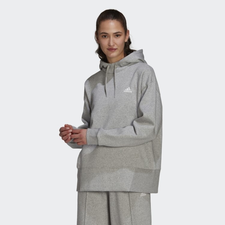 Essentials Studio Moletom Com Capuz Cinza Médio Adidas