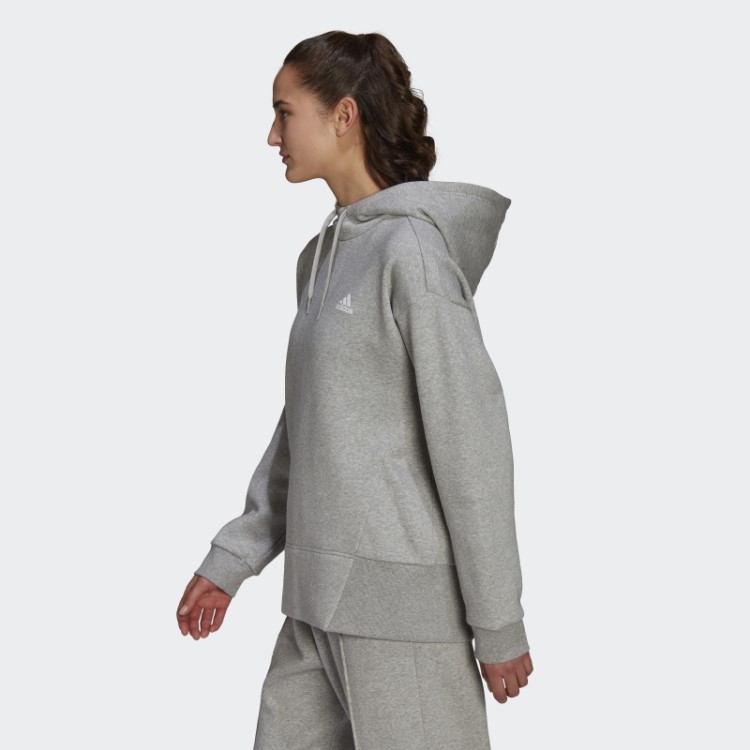 Essentials Studio Moletom Com Capuz Cinza Médio Adidas
