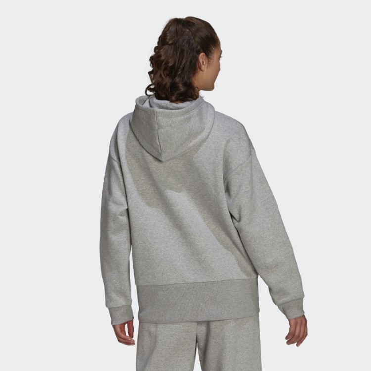 Essentials Studio Moletom Com Capuz Cinza Médio Adidas
