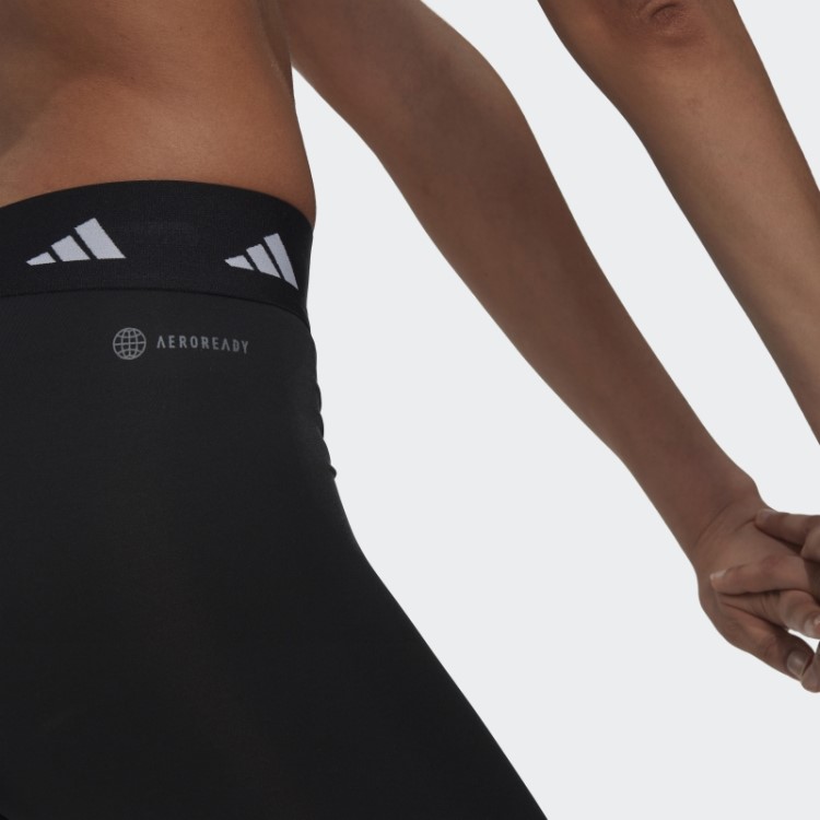 Legging Preta Techfit Com As Três Listras Adidas