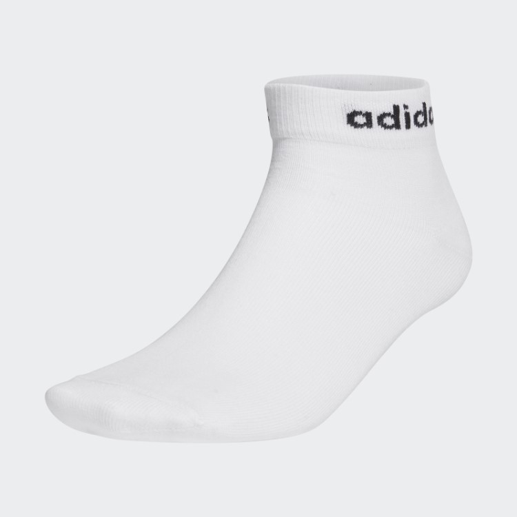 Meia Adidas Branca Sem Amortecimento 3 Pares