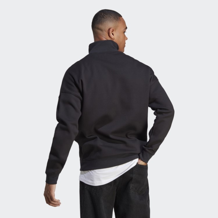 Moletom Adidas Colorblock Quarter Zip Branco Quente
