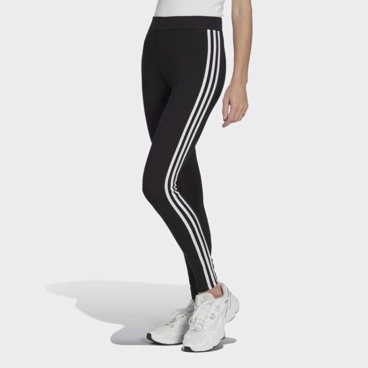 Legging Com As Três Listras Preta Adicolor Classics Da Adidas