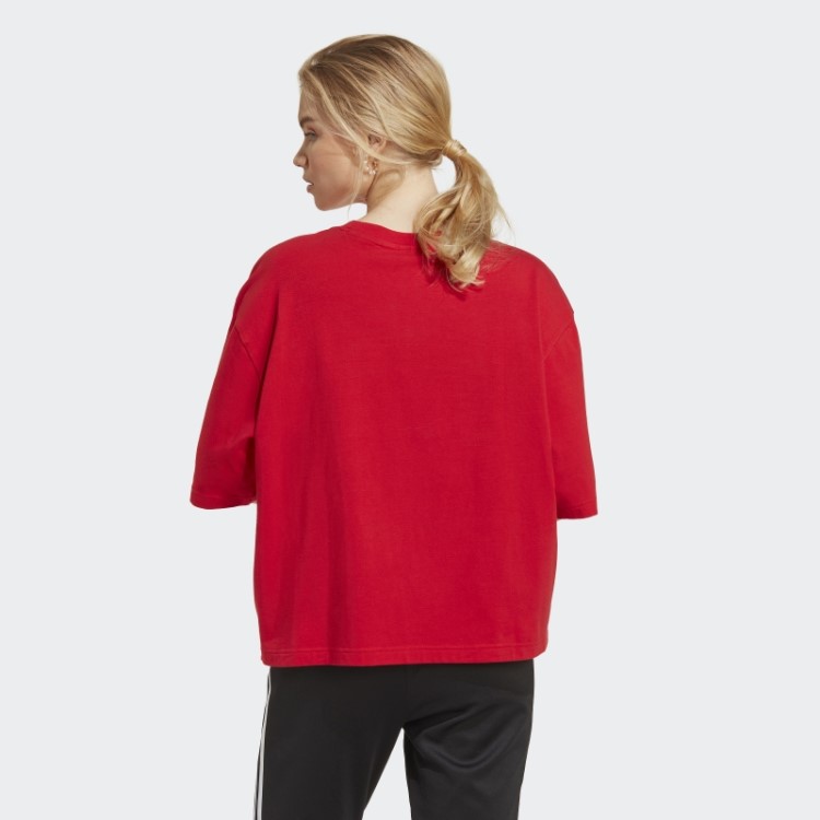 Camiseta Adidas Scarlet Originals Com Detalhe De Trevo Houndstooth