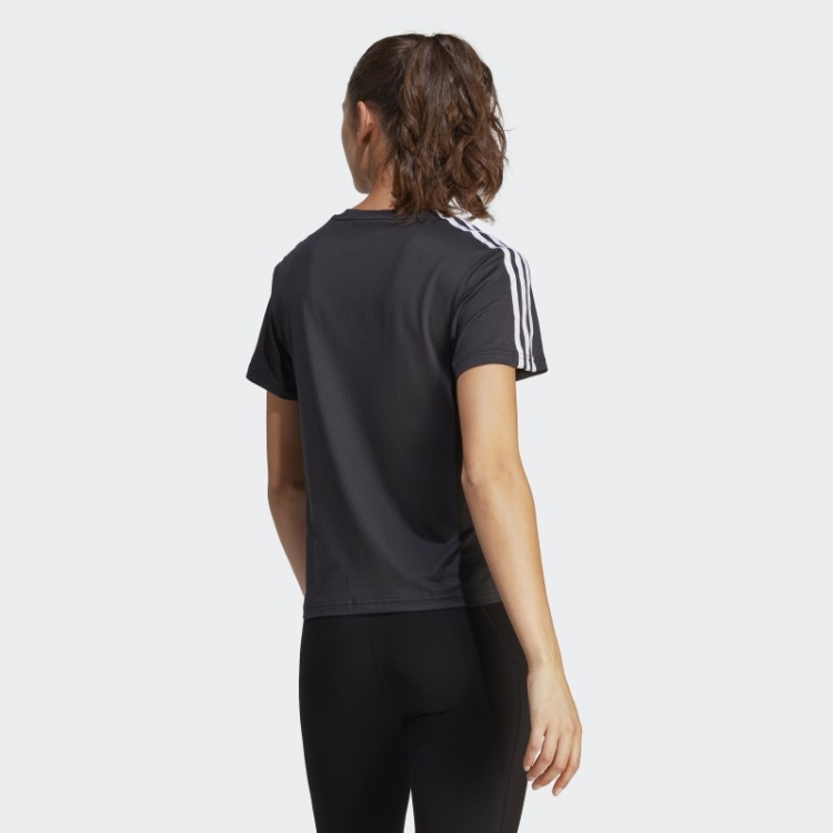 Aeroready Train Essentials Camiseta Com As Três Listras Preta Adidas