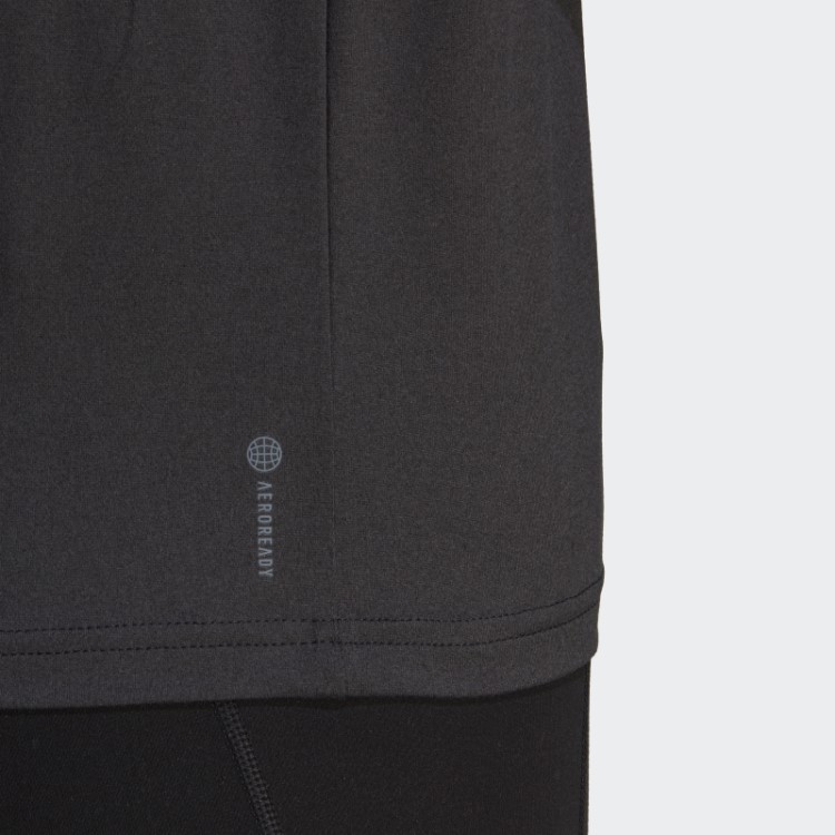 Aeroready Train Essentials Camiseta Com As Três Listras Preta Adidas