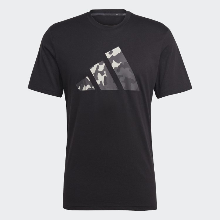 Camiseta De Treino Com Logo Sazonal Adidas Train Essentials Preta