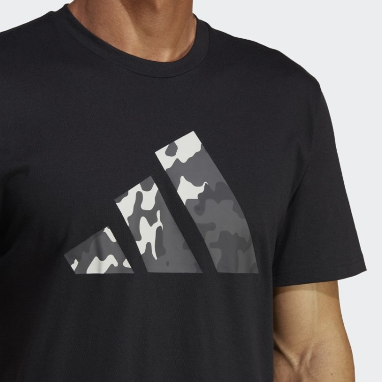 Camiseta De Treino Com Logo Sazonal Adidas Train Essentials Preta