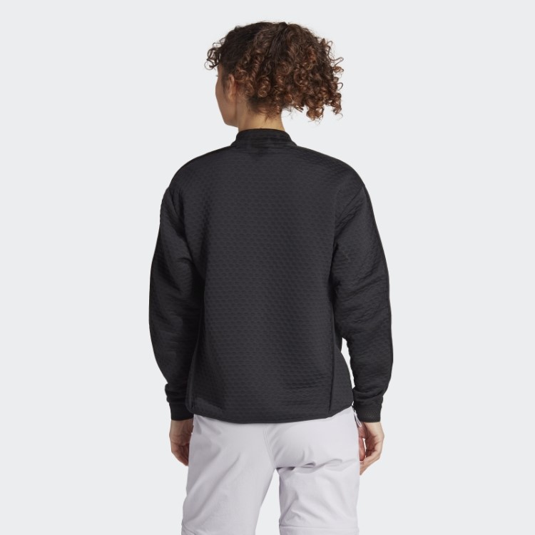 Terrex Utilitas Jaqueta De Lã Com Meio Zíper Adidas Preto