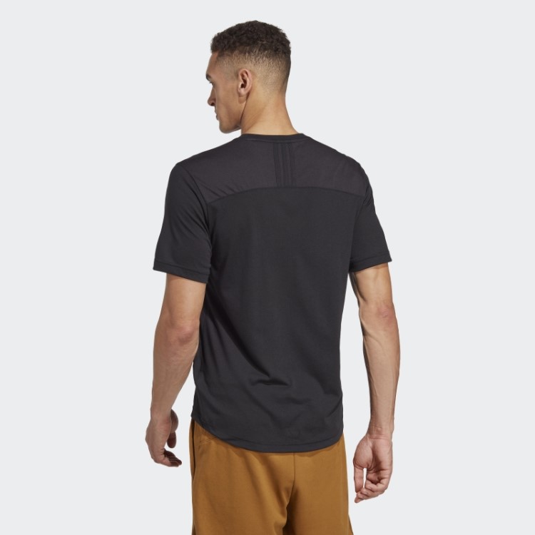 Camiseta De Treino Base De Yoga Adidas Preta
