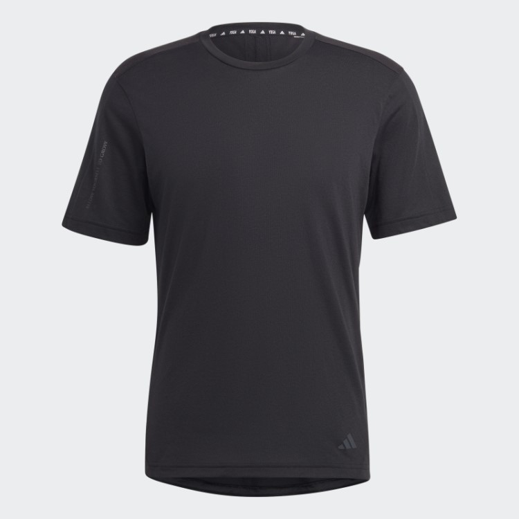 Camiseta De Treino Base De Yoga Adidas Preta