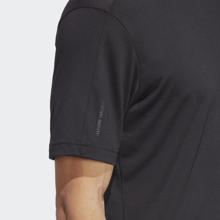Camiseta De Treino Base De Yoga Adidas Preta