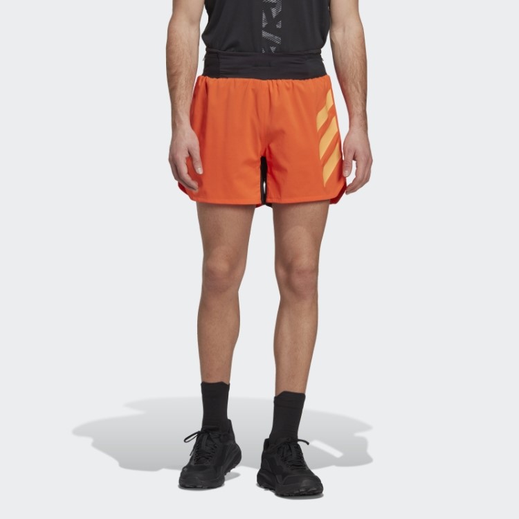 Bermuda De Corrida Laranja Terrex Agravic Adidas