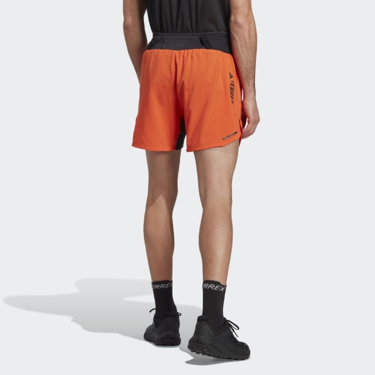 Bermuda De Corrida Laranja Terrex Agravic Adidas