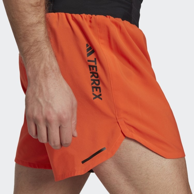Bermuda De Corrida Laranja Terrex Agravic Adidas
