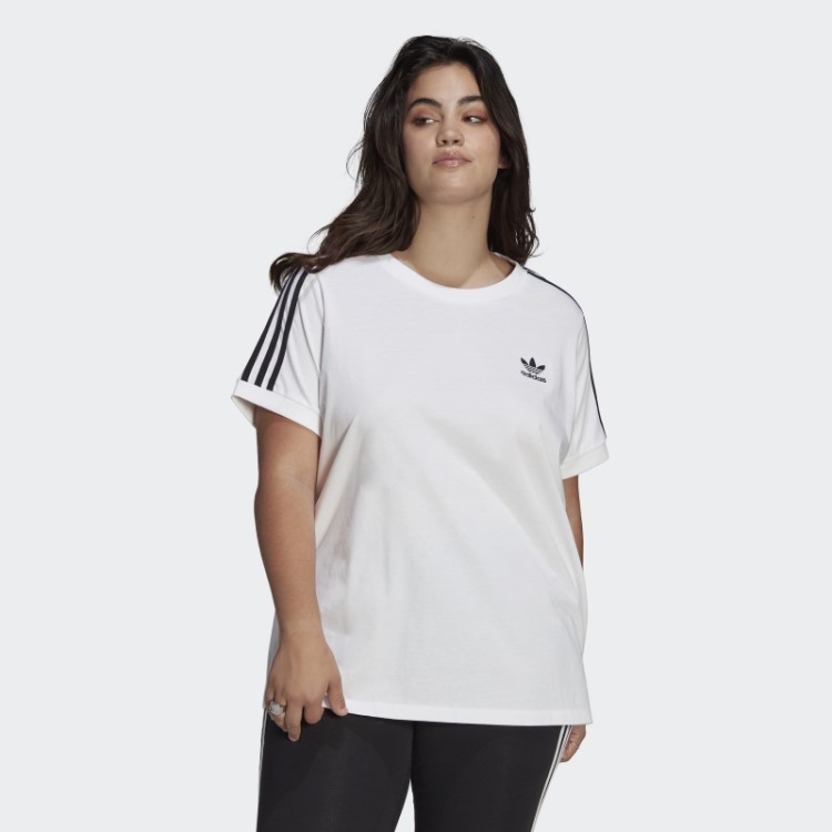 Camiseta Adicolor Classics 3 Listras (tamanho Grande) Adidas Branca