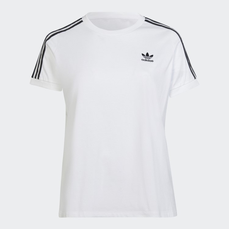 Camiseta Adicolor Classics 3 Listras (tamanho Grande) Adidas Branca