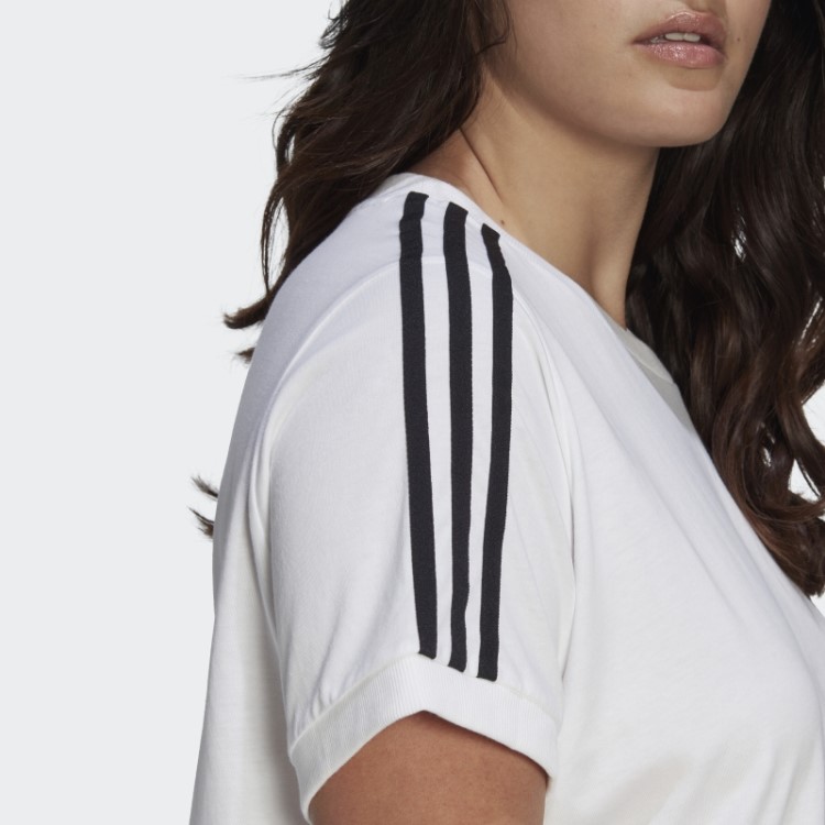 Camiseta Adicolor Classics 3 Listras (tamanho Grande) Adidas Branca