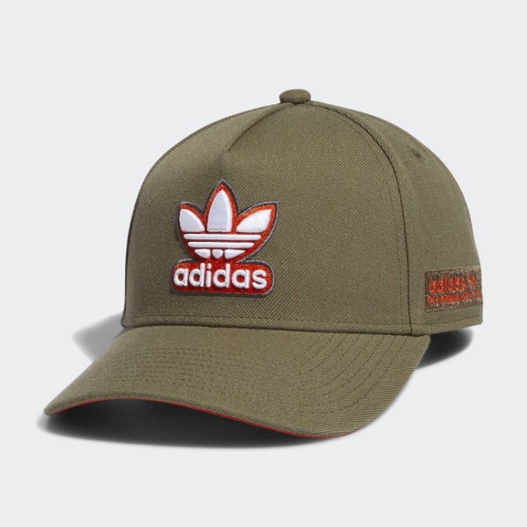 Boné Snapback Com Armação Em A Adidas Verde-oliva Forte